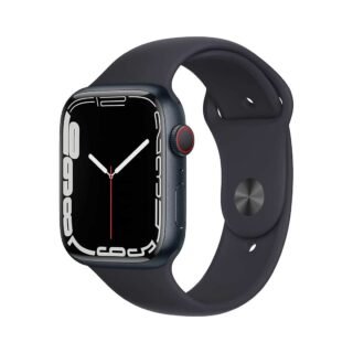 Apple Watch Series 7 [GPS + Cellular 45mm] Smart Watch w/ Midnight Aluminum Case with Midnight Sport