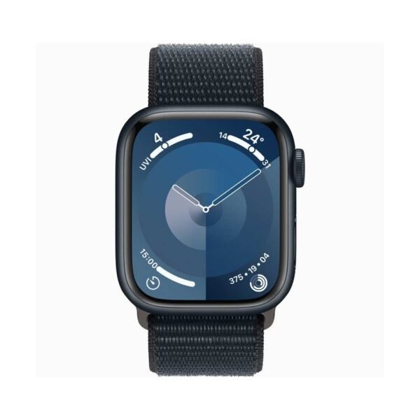 Apple Watch Series 9 [GPS 41mm] Smartwatch with Midnight Aluminium Case with Midnight Sport Loop. Fitness Tracker, Blood Oxygen & ECG Apps, Water-Resistant - Image 2